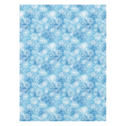Nappe Flocon de neige bleu (Devant)