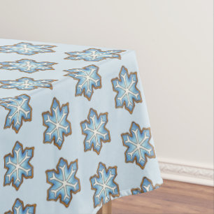 Nappe Flocon de neige bleu hiver Hanoukka Noël