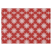 Nappe Flocon de neige classique rouge hiver (Devant (Horizontal))