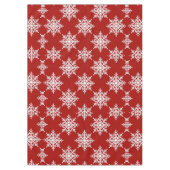 Nappe Flocon de neige classique rouge hiver (Devant)