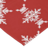 Nappe Flocon de neige classique rouge hiver (Angle)
