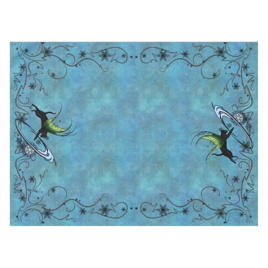 Nappe Flocon de neige de chat cosmique (Devant (Horizontal))