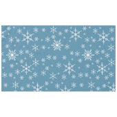 Nappe Flocon de neige de Noël en bleu (Devant (Horizontal))