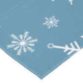 Nappe Flocon de neige de Noël en bleu (Angle)