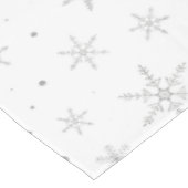 Nappe Flocon de neige de scintillement - gris et Blanc (Angle)