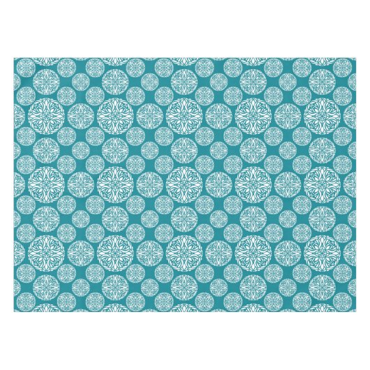 Nappe Flocon de neige floral d'hiver (Devant (Horizontal))