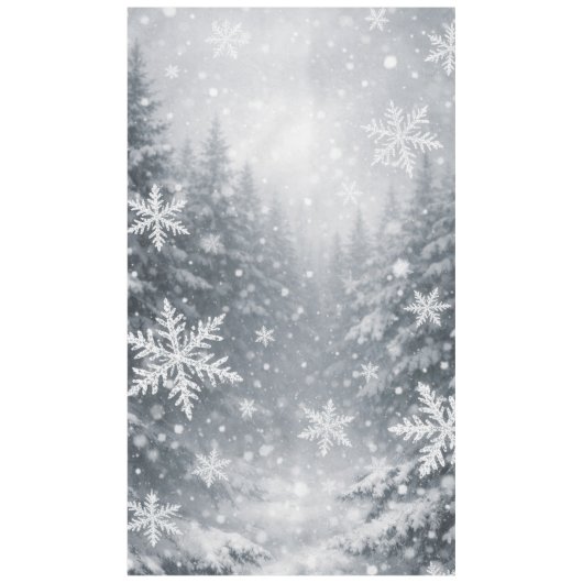 Nappe Flocon de Neige Forestière — Atmosphère Hive (Devant)