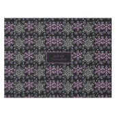 Nappe Flocon de neige Noël violet argent (Devant (Horizontal))