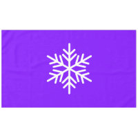 Flocon De Neige Nordique Sophistiqué Sur Violet Cl