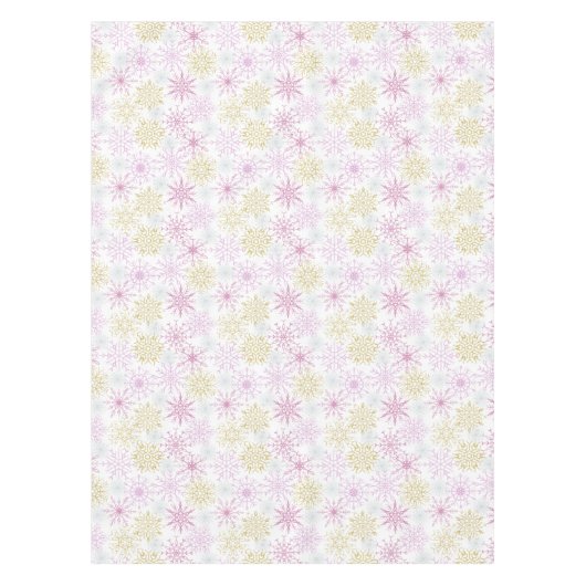 Nappe Flocon de neige rose étincelant (Devant)