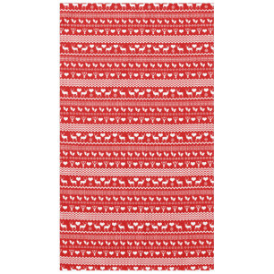 Nappe Flocon de neige rouge et blanc de Chale