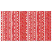 Nappe Flocon de neige rouge et blanc de Chale (Devant (Horizontal))