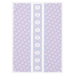 Nappe flocon de neige violet clair et coeur étincelant