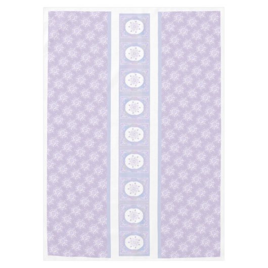 Nappe flocon de neige violet clair et coeur étincelant (Devant)