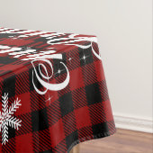 Nappe Flocon de Noël Tartan rouge et noir T (In Situ)