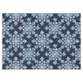 Nappe Flocons de neige 3d bleus (Devant (Horizontal))