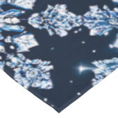 Nappe Flocons de neige 3d bleus (Angle)