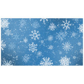 Nappe Flocons de Neige Bleus Classique Hiver Blanc (Devant (Horizontal))