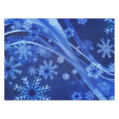 Nappe Flocons de neige bleus frais (Devant (Horizontal))