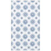 Nappe Flocons de neige bleus scintillants (Devant)