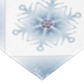 Nappe Flocons de neige bleus scintillants (Angle)