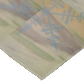 Nappe Flocons de neige bleus sur le rivage (Angle)