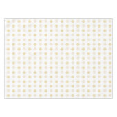 Nappe Flocons de neige de Noël dorés sur fond blanc (Devant (Horizontal))