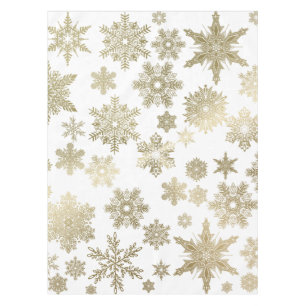 Nappe Flocons de neige d'or