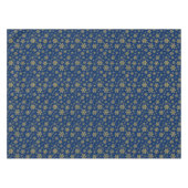 Nappe Flocons de neige d'or sur le bleu (Devant (Horizontal))