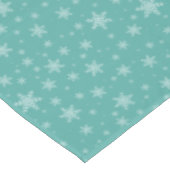 Nappe Flocons de neige élégants sur sarcelle (Angle)