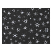 Nappe Flocons de neige noirs (Devant (Horizontal))