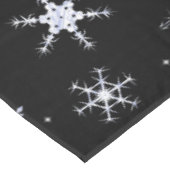 Nappe Flocons de neige noirs (Angle)
