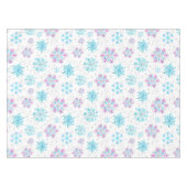 Nappe Flocons de neige violets et bleus d'hiver (Devant (Horizontal))