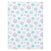Nappe Flocons de neige violets et bleus d'hiver (Devant)