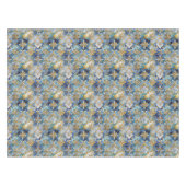 Nappe Flocons de Noël Or Bleu Blanc (Devant (Horizontal))