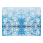 Nappe Flocons de Noël sur un fond bleu (Devant (Horizontal))