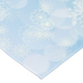 Nappe Flocons de Noël sur un fond bleu (Angle)