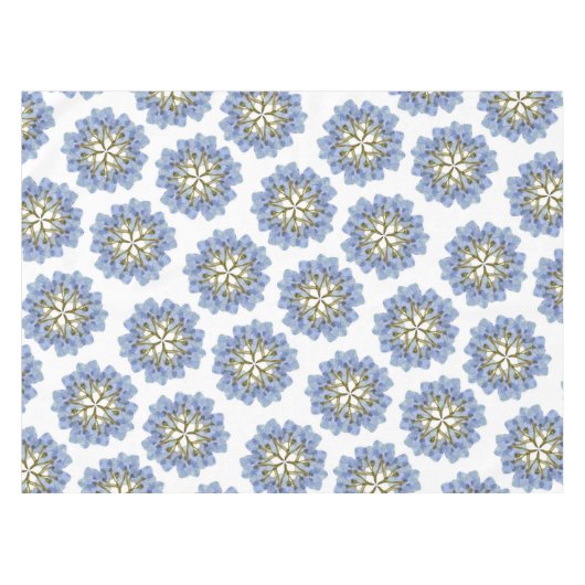 Nappe Flora mannoise - hortensia bleu (Devant (Horizontal))