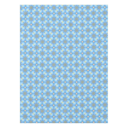Nappe Floral Abstrait bleu (Devant)