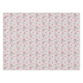 Nappe Floral blanc et rose délicieux (Devant (Horizontal))