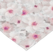 Nappe Floral blanc et rose délicieux (Angle)