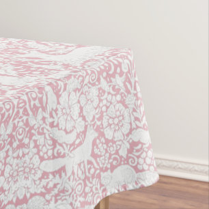 Nappe Floral Bois Rose Forêt rose Motif animal