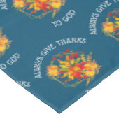 Nappe Floral DONNE TOUJOURS GRÂCE À DIEU Thanksgiving (Angle)