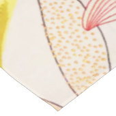 Nappe Floral Fleur Blush Or Soleil Rose Aquarelle (Angle)