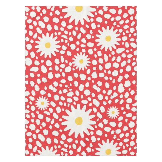Nappe Floral Motif rouge (Devant)