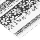Nappe Floral noir et blanc (Angle)