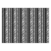 Nappe Floral noir et blanc (Devant (Horizontal))