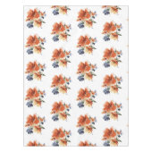 Nappe Floral orange et bleu (Devant)