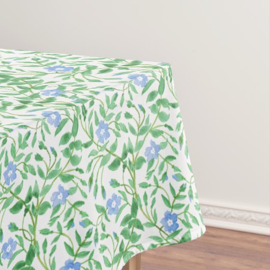 Nappe Floral style champêtre Bleu Blanc Périwinkle Motif (In Situ)