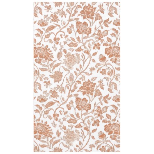 Nappe Floral Terracotta Toile Pattern (Devant)